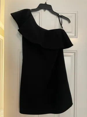 French Connection Off The Shoulder Little Black Dress thumbnail 2