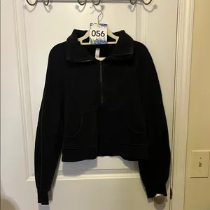 56. Lululemon Scuba Oversized Funnel Neck Shirt Black thumbnail 3
