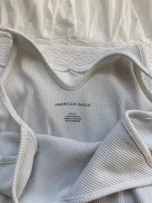 American Eagle Bodysuit Ribbed White thumbnail 4