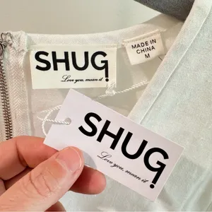 SHUG‎ August Dress White Flutter Sleeve Cut Out Ruffle Mini Dress Medium thumbnail 4
