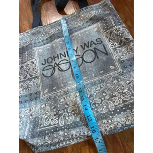 JOHNNY WAS X SASSON Denim Tote Bag Bandana Shopper JW SUSTAINABLE thumbnail 7