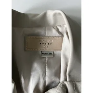 Blank NYC Faux Leather Moto Jacket Cream Small thumbnail 6