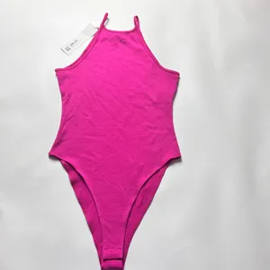 Zara Women's High Neck Pink Thin Strap Bodysuit Sz S thumbnail 10