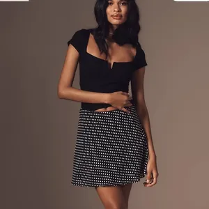 Reformation Emely Knit Top Black Ribbed Size‎ Small thumbnail 2