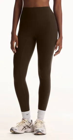NWOT SET ACTIVE Cloud High-Rise brown Leggings size M thumbnail 1