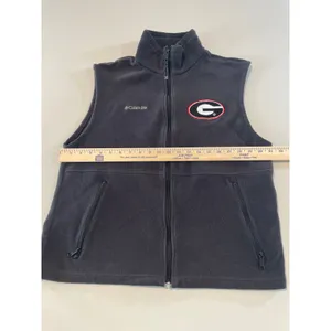 Columbia Georgia Bulldogs Fleece Vest Size L Black NCAA Embroidered Logo thumbnail 4