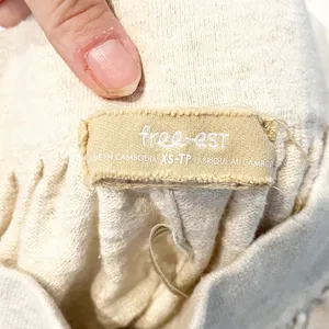 Free People Pull On Relaxed Causal Shorts Beige Tan XS thumbnail 3