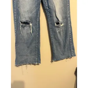 Pink Blush Maternity Straight Leg Distressed Jeans Raw Hem Size 28 thumbnail 3