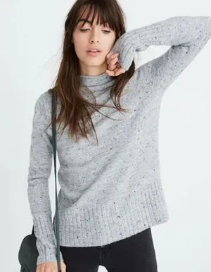 Madewell Donegal Inland‎ Turtleneck Sweater in Coziest Yarn Medium thumbnail 1