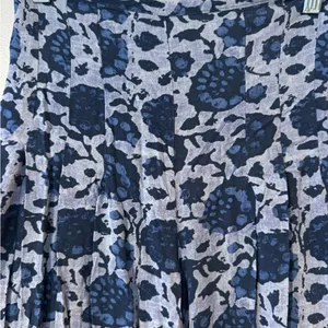 Free People Floral Blue and White Women's Wide Leg Pants thumbnail 3