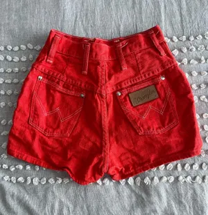 Vintage Wrangler Silverlake Red Denim Cowgirl Shorts thumbnail 3