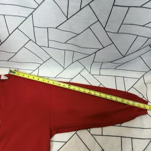 Basic Editions Sweatshirt Womens Large Red Christmas Embroidered Fleece‎ Vintage thumbnail 13
