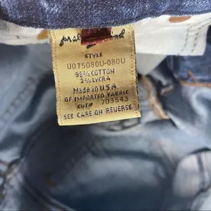 7 For All Mankind Y2K Vintage Medium‎ Wash Bootcut Jean thumbnail 10