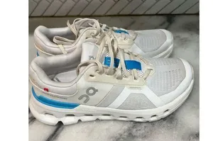 On Cloudrunner Women’s Size 7.5 White Blue Running Shoes EU 38.5 CloudTec thumbnail 1