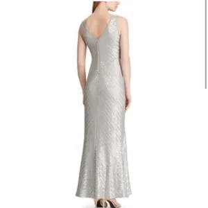 Lauren Ralph Lauren | Gray Pearl Sequin Dress thumbnail 5