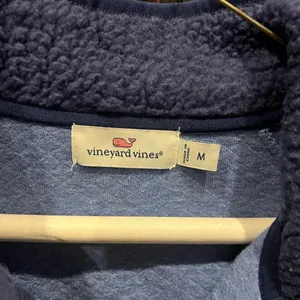 Vineyard Vines Dark Blue and Light Blue Fleece Jacket thumbnail 2