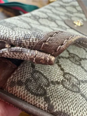 Gucci Beige GG Canvas Crescent Crossbody with Green and Red Web Strap thumbnail 14