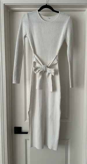 White Midi Sweater Dress thumbnail 1