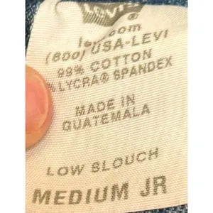 Levi's Women's Skirt Low Slouch Stretch Mini A-Line Denim‎ Blue Size Medium JR thumbnail 5
