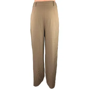 Princess Polly Women's Brown High Rise Front Pleated Wide Leg Dress Pants Size 4 thumbnail 3