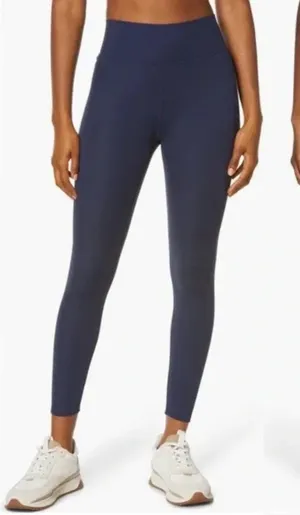 Madewell MWL Dark Blue High Rise Leggings Activewear‎ Sporty Athleisure thumbnail 1