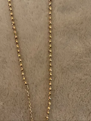 Layered Gold Necklace with Emerald-Green Pendant thumbnail 8