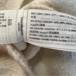 Abercrombie & Fitch Mock Neck Fairisle Fluffy Sweater XS GUC thumbnail 6