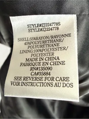 Z Supply Sandelle Black Faux Leather Blazer XS Going Out Indie Minimalist Edgy thumbnail 10