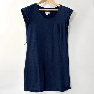 Vintage Tommy Hilfiger Dress Women Cotton Preppy 90s Y2K‎ Made in USA Navy Small thumbnail 2