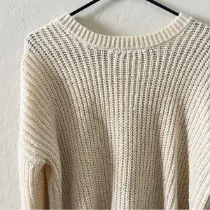 Moon & Maddison Cream Knit Sweater thumbnail 2