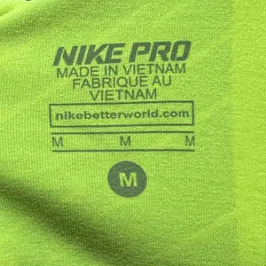 Nike Pro lime green and black cropped leggings medium thumbnail 5