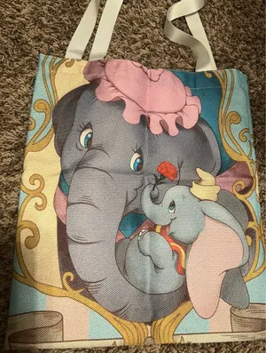 Disney Collection Dumbo Extra Large & Roomy Canvas Tote Bag thumbnail 2