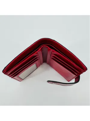 Bostanten Lnna Leather Wallet Red Cowhide thumbnail 5