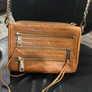 Rebecca Minkoff Tan Leather Crossbody Bag thumbnail 12