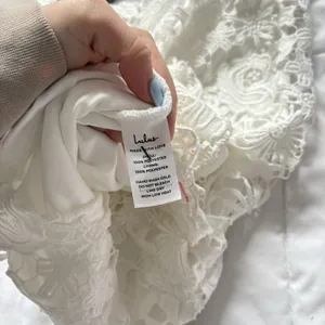 NWT LULU's Mini Dress Womens Small‎ White Floral Bride Bridal Shower Wedding thumbnail 11
