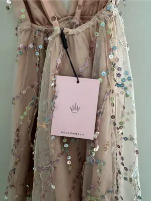 Hello Molly Try Your Luck Sequin Dress Multi Blush Pink Size 8 NWT $99.95 thumbnail 5