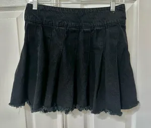 Free People black private school pleated skirt thumbnail 1