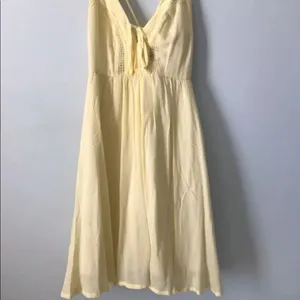 ✨ Women's Yellow Lace-up Skater Dress✨ thumbnail 4