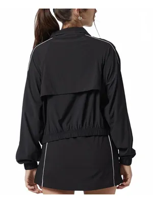 Pacsun PAC 1980 Active Cropped Half Zip Windbreaker Track Jacket NWT Black XS thumbnail 3