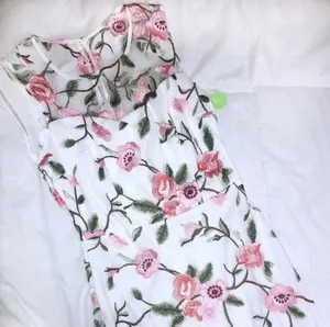 Cherry Blossom embroidered bodycon formal prom Dress thumbnail 2