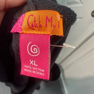 Catch My Black Cardigan Sweater Size XL EUC thumbnail 6