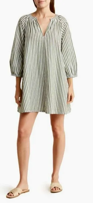 Melrose and Market Blue & White Striped tunic Drees thumbnail 1
