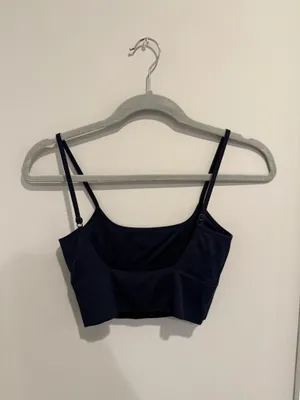 Garage Open Back Cropped Navy Tank Top XS thumbnail 2