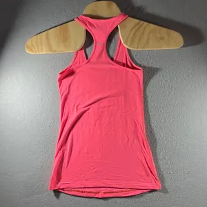 956 | Lululemon Cool Racerback Slim Fit‎ Athletic Tank Top Pink Womens 4 thumbnail 2