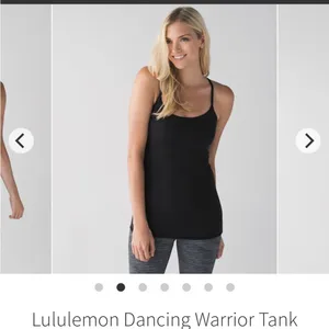 Lululemon Dancing Warrior Tank Top Black Size 2 thumbnail 3