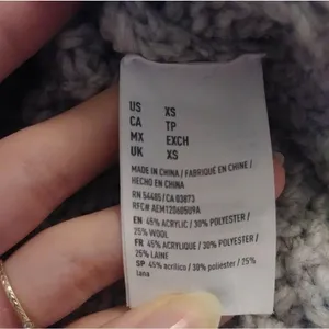 American Eagle Grey Cable Knit Crewneck Sweater thumbnail 5