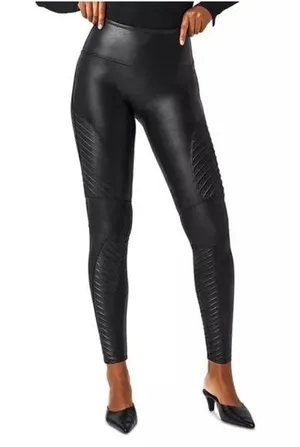 SPANX® Moto Faux Leather Legging Pant thumbnail 1
