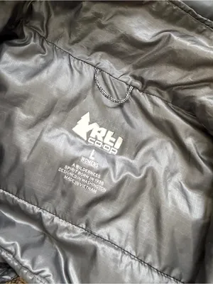 Rei Co-op Women’s Down Vest Puffer Sleeveless Full Zip Lightweight in Black L thumbnail 7