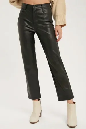 BOUTIQUE LEATHER PANTS Black Size M thumbnail 1