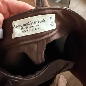 Abercrombie Brown Vegan Leather Pants thumbnail 2